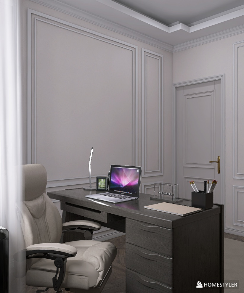 Проект в стиле "Неоклассика". Трехкомнатная квартира 63 кв.м