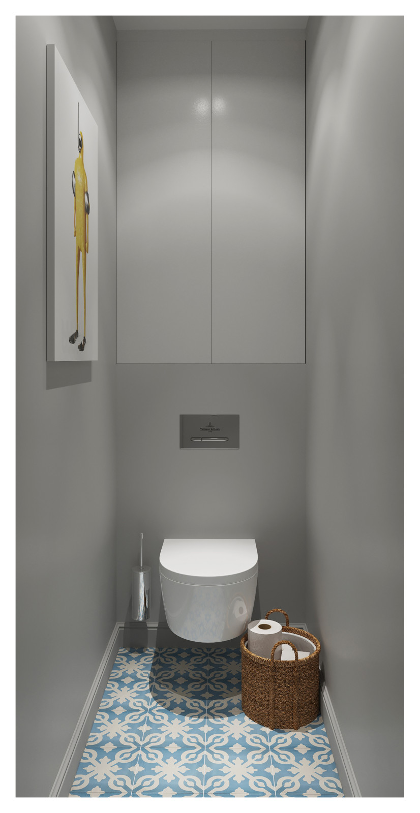 Светлая квартира в панельном доме для молодой девушки