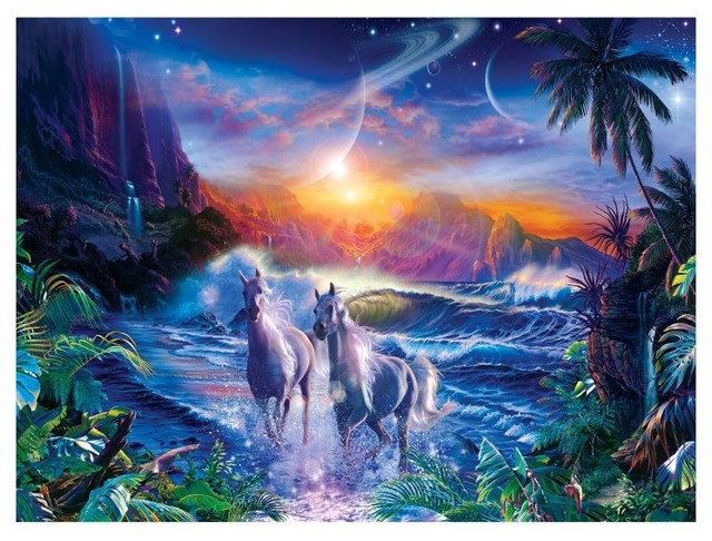 Masterpieces Glitter Cosmic Serenity Puzzle - 31238