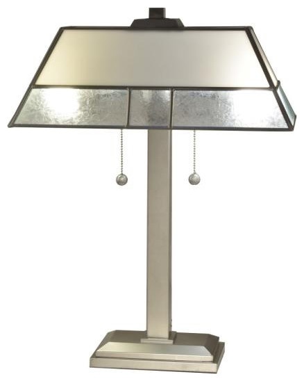 Dale Tiffany STT16225 Concord, 2 Light Table Lamp, Pewter/Silver