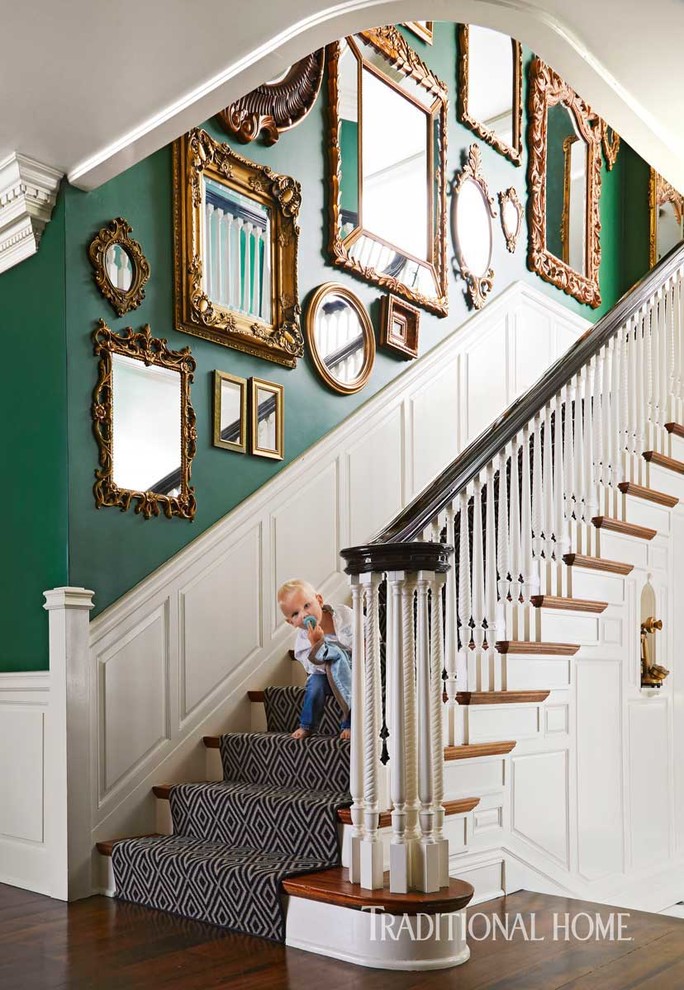 Bold Standard: A Traditional Home - Traditional - Staircase - Detroit ...
