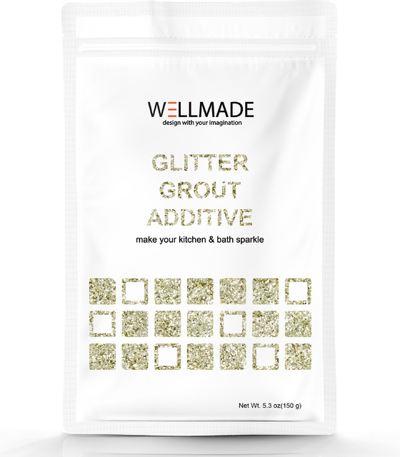 Champagne Gold Glitter Grout Additive 5.3oz/150g/bag Contemporary