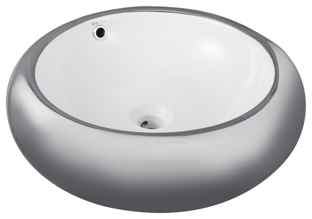 Ucore 20" Ceramic Round Vessel Sink Basin