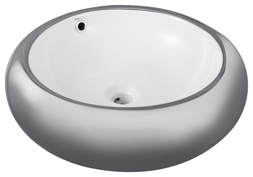 Ucore 20" Ceramic Round Vessel Sink Basin