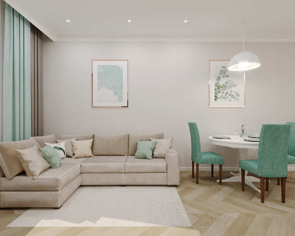 Дизайн проект однокомнатной квартиры в ЖК Кремлевские звезды