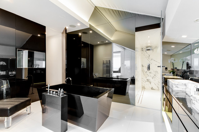 River Re-Development contemporary-badrum