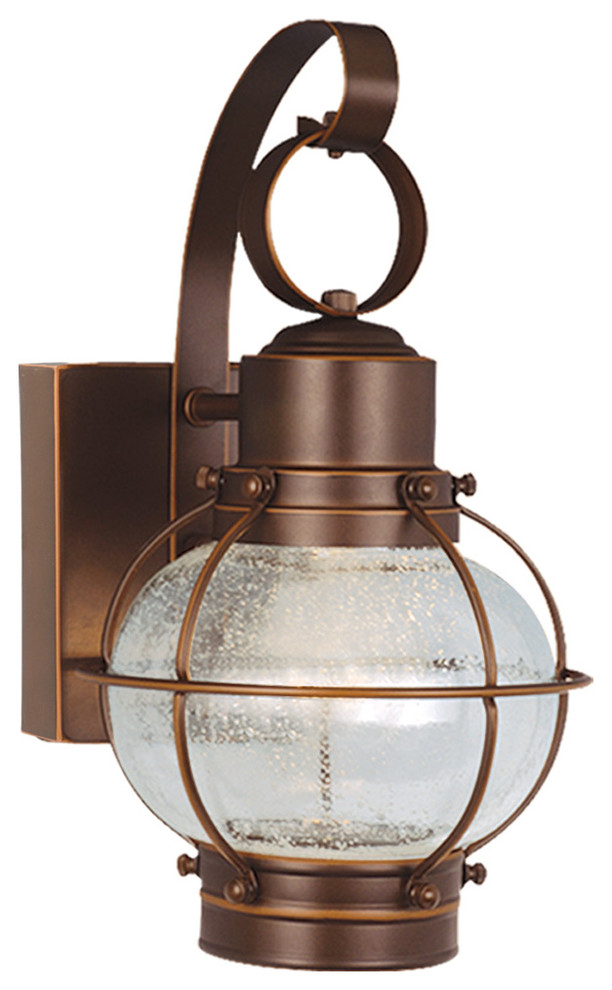 Chatham LED 61/2" Outdoor Wall Light Gold Stone Beach Style