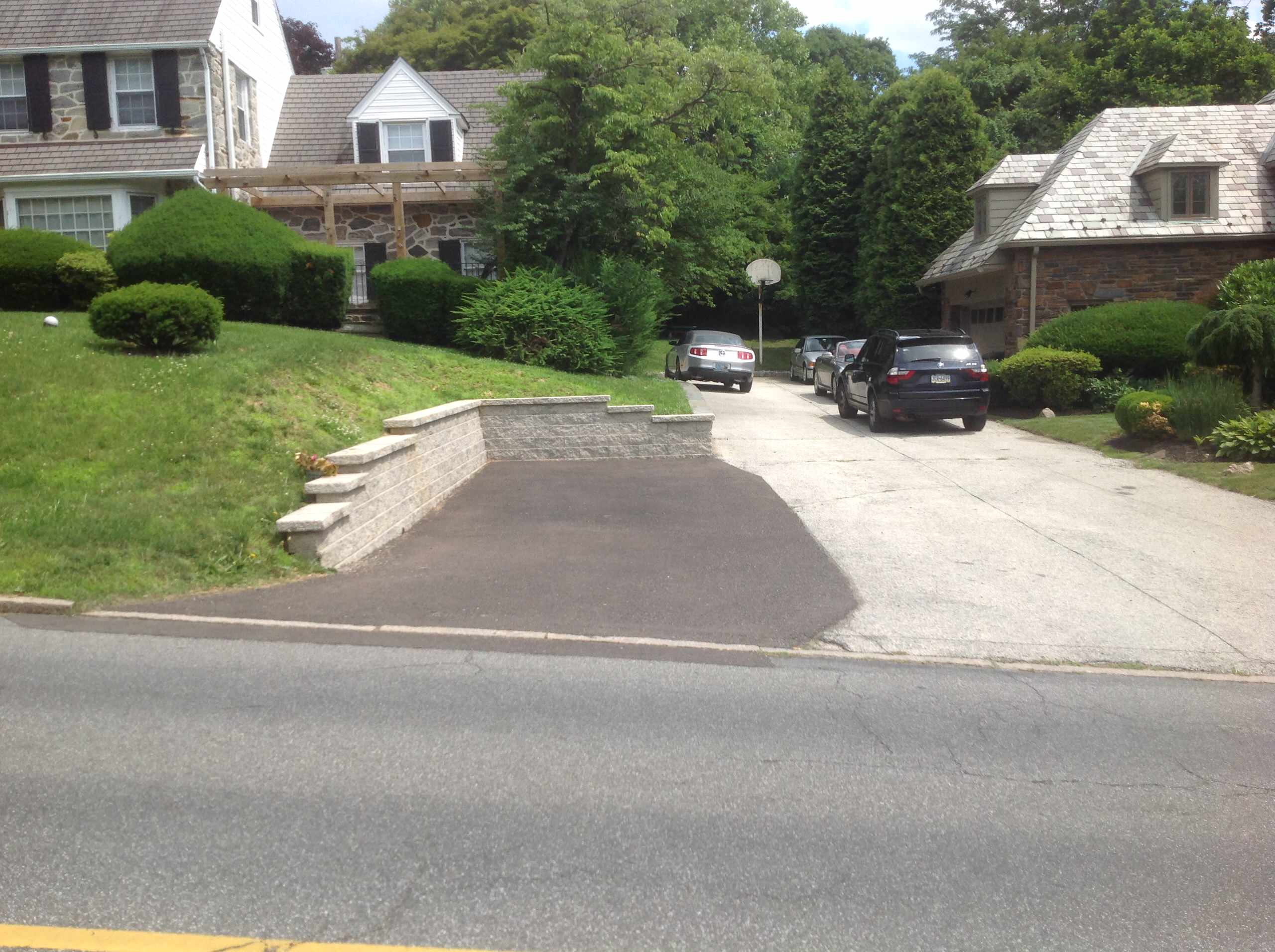 Retaining Wall to enlarge Parking