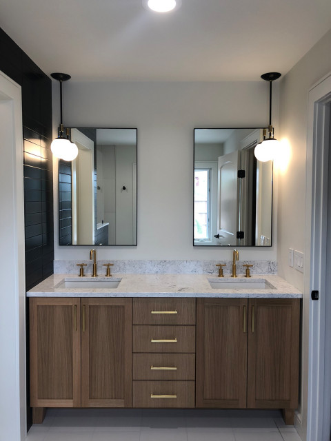 Modern Master Bath minimalistisch-badezimmer
