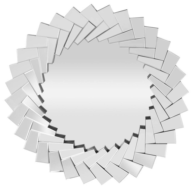 Leland Sunburst Mirror In Silver