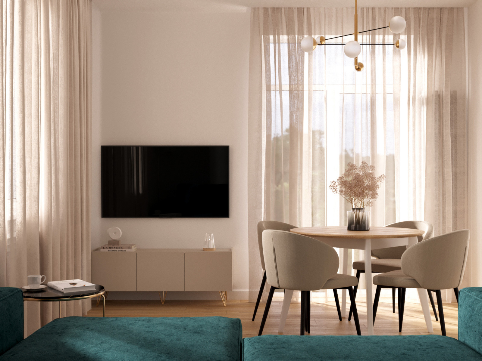 Интересная планировка в небольшой квартире