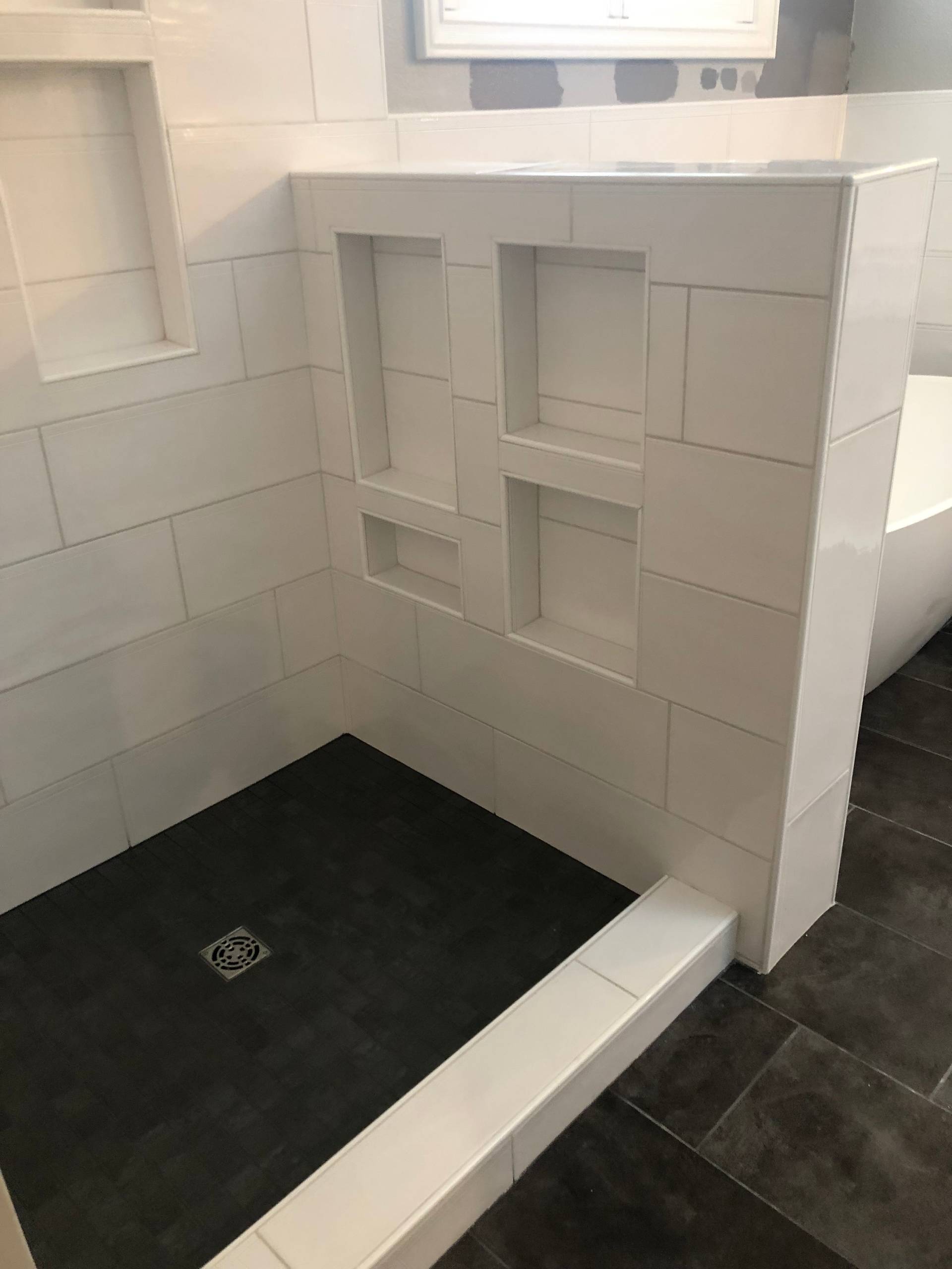 Large-Format Subway Tile, Master Bath