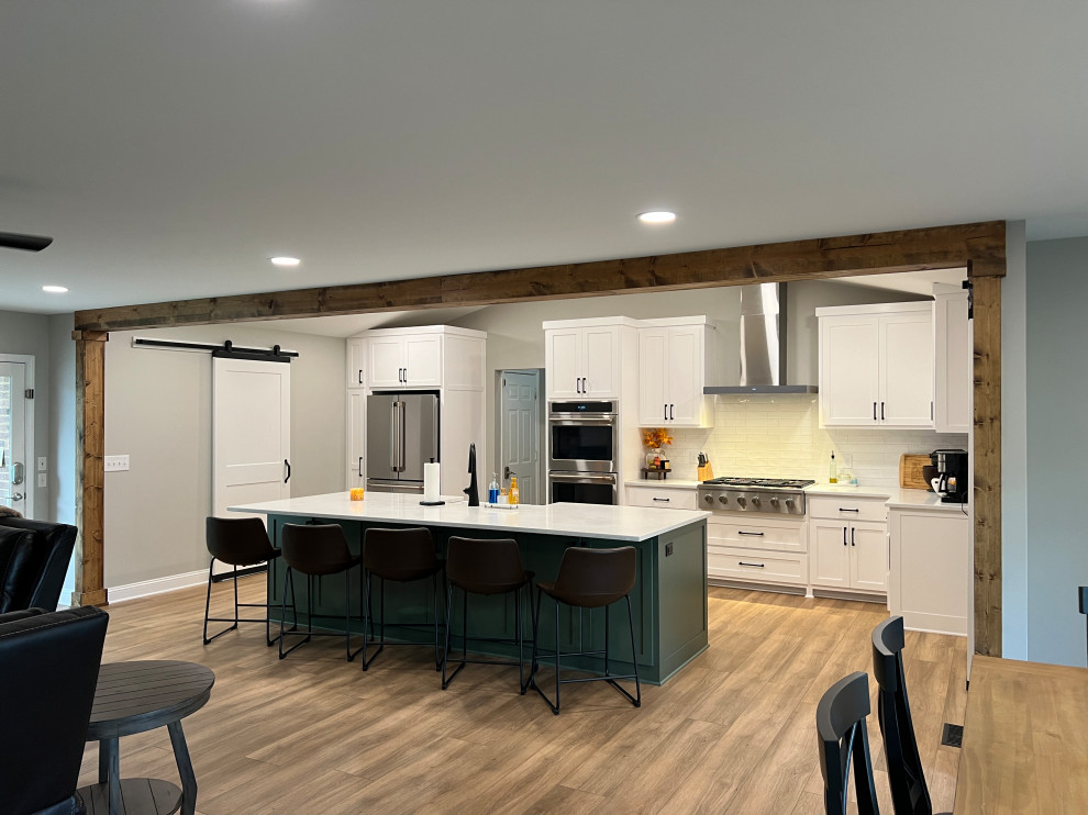 Sage Kitchen and Laundry Room