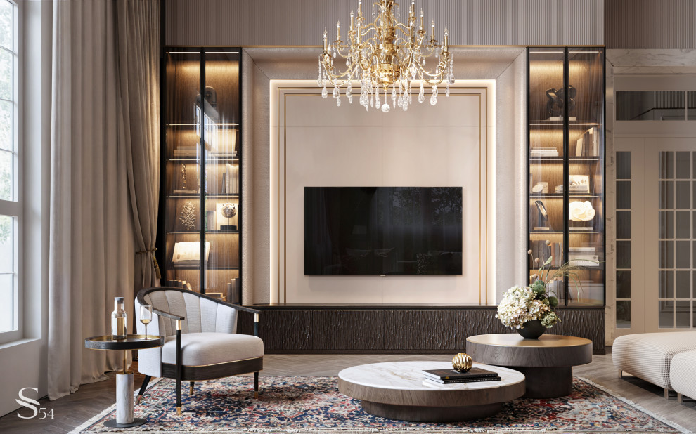 ТВ зона в гостиной