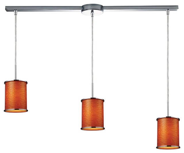 Elk Lighting Fabrique 3 Light Linear Drum Pendant Wood Grain Shade Elk Lighting Fabrique 3 Light Linear Drum Pendant Wood Grain Shade Other By Lights