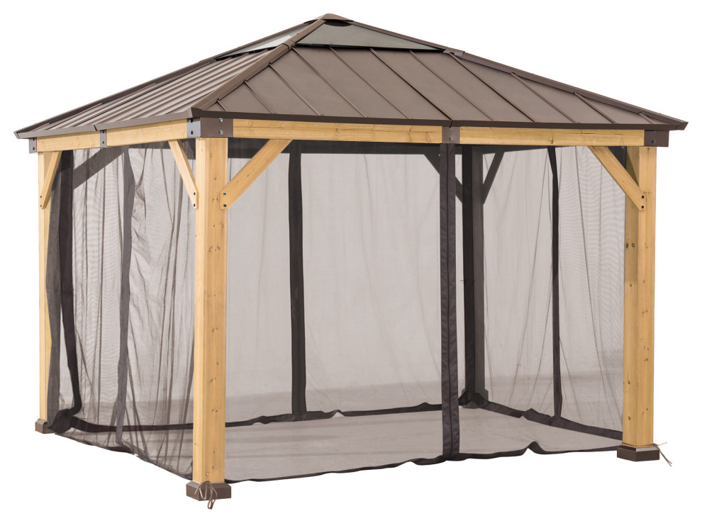 Sunjoy Universal Mosquito Netting for 11'x11' WoodFramed Gazebos