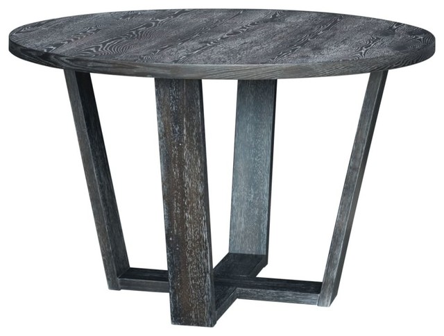 Zuo Modern 100811 Skyline 47 Rubberwood Distressed Round Dining Zuo Modern 100811 Skyline 47 Rubberwood Distressed Round Dining Table Farmhouse Tables By Buildcom