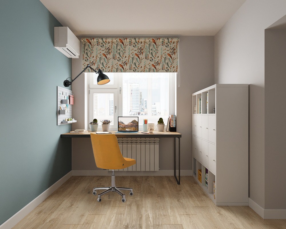 Яркий минимализм квартира 60 кв м