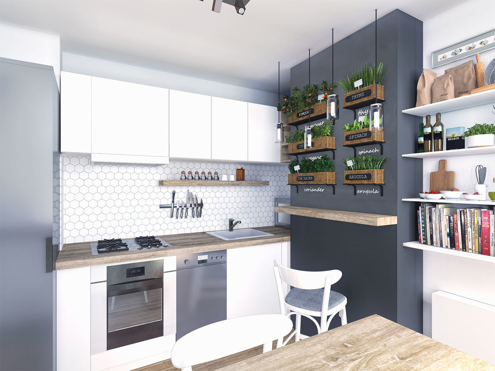 Дизайн интерьера квартиры „H+K“, Прага