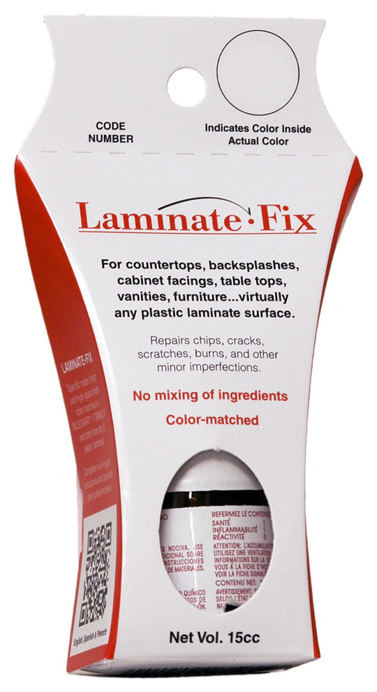 High Gloss White 18-749 LAMINATE-FIX Gloss Finish Touch Up Repair Kit 
