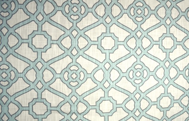 Trellis Fabric pavilion fretwork tropical blue trellis fabric - traditional Trellis Fabric pavilion fretwork tropical blue trellis fabric - traditional