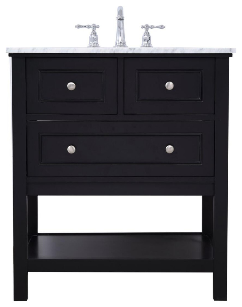 30" Single Bathroom Vanity Set Contemporary Bathroom Vanities And