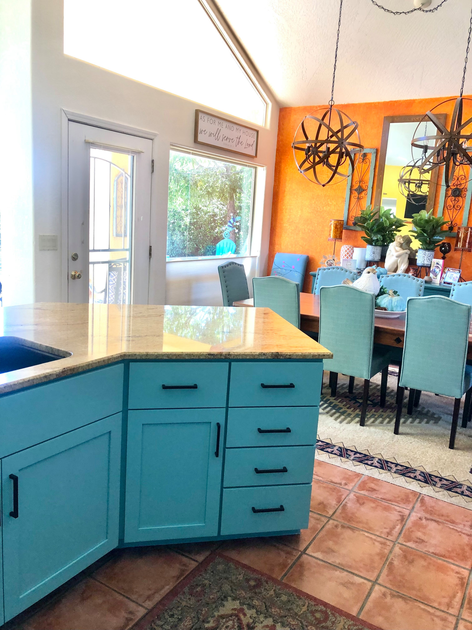 Teal Kitchen Cabinet Paint