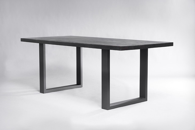 Ebonized Oak Strong Handsome Tables From California Modern