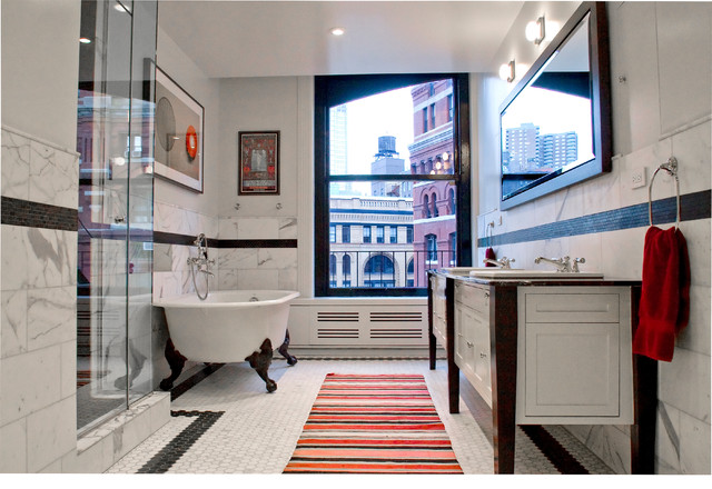 Tribeca Loft industrielt-badevaerelse