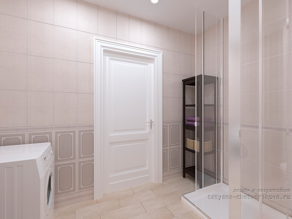 Дизайн-проект кухни и с/у в однокомнатной квартире