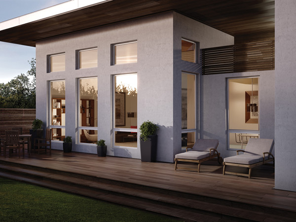 Mid-sized contemporary backyard verandah in Santa Barbara with decking.