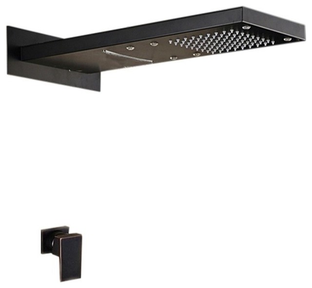 Romo Rainfall Led Shower Set Single Handle Oil Rubbed Bronze Romo Rainfall Led Shower Set Single Handle Oil Rubbed Bronze