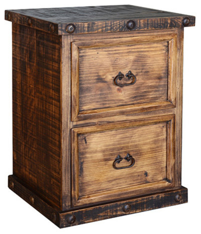 Rustic 2 Drawer File Cabinet Rustic Filing Cabinets By San Carlos Imports Llc