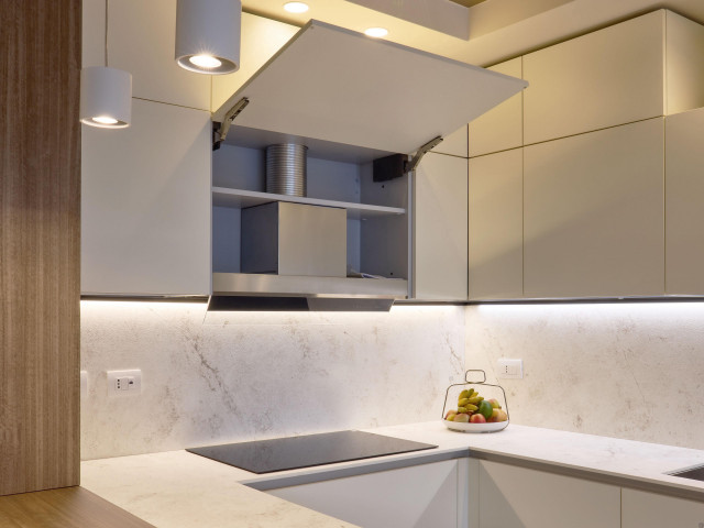 APPARTAMENTO CON LIVING OPEN SPACE modern-kitchen