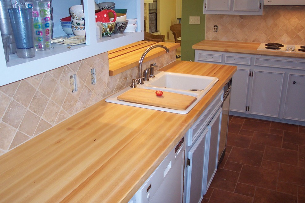 Maple Edge grain wood counter top