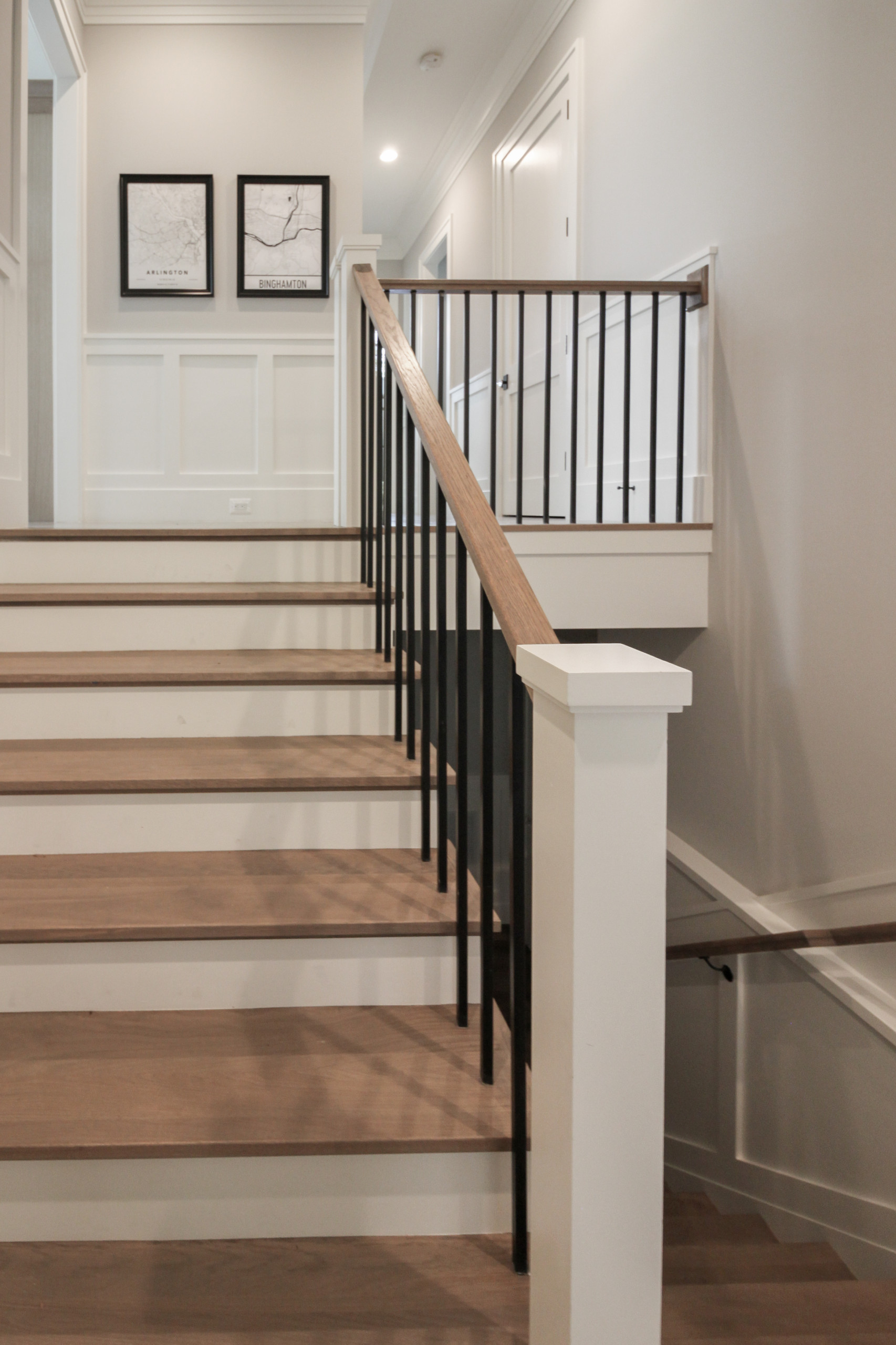 87_Welcoming and Functional Contemporary U-shaped Staircase, Arlington, VA 22207