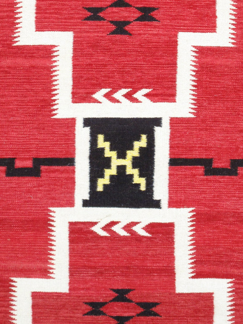 Tuscany Reversible Wool Red Area Rug- 6' 3'' X 8'10''