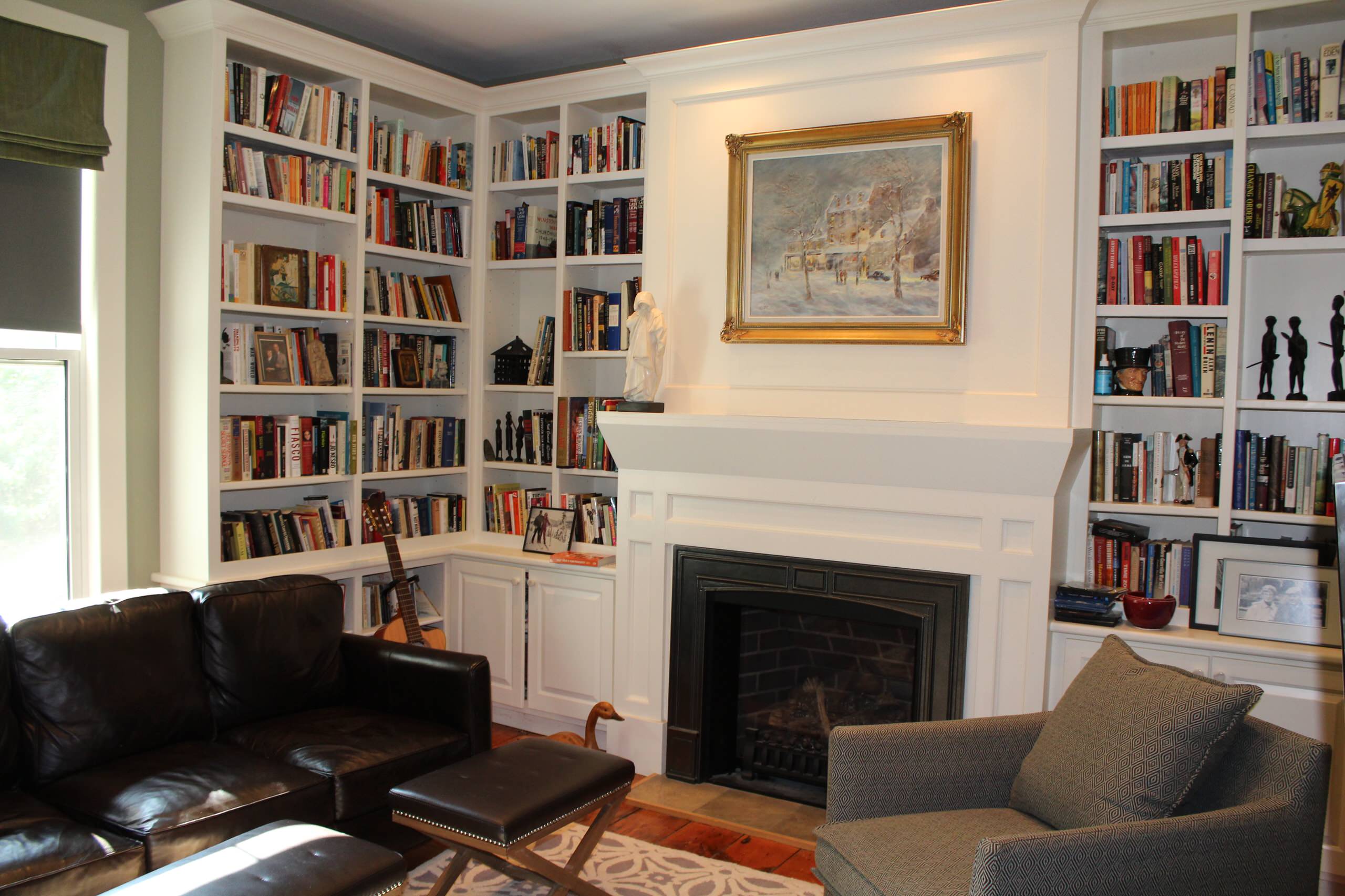 residential space plans- farmhouse library picture