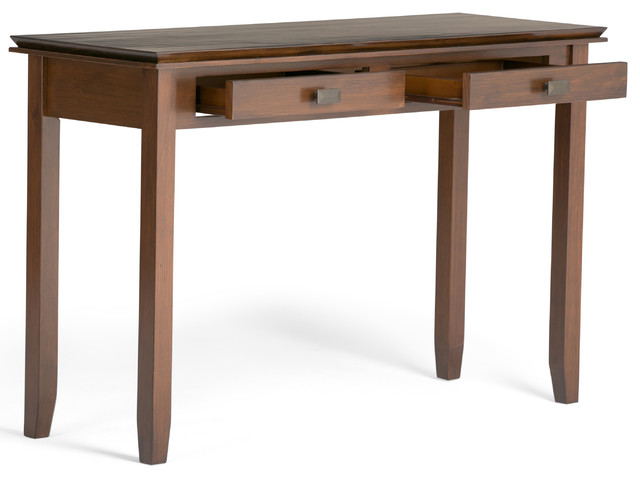 Artisan Solid Wood 46 Inch Wide Transitional Console Sofa Table In ...