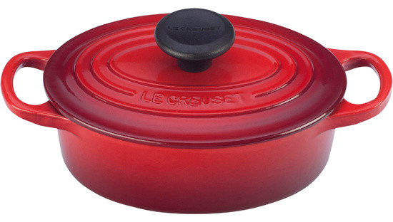 Le Creuset Signature Cast Iron 1 Quart Round French Oven, Cherry Red