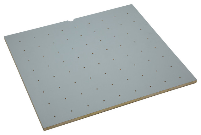 Gray Vinyl Peg Board Traditional Kitchen Drawer Organizers