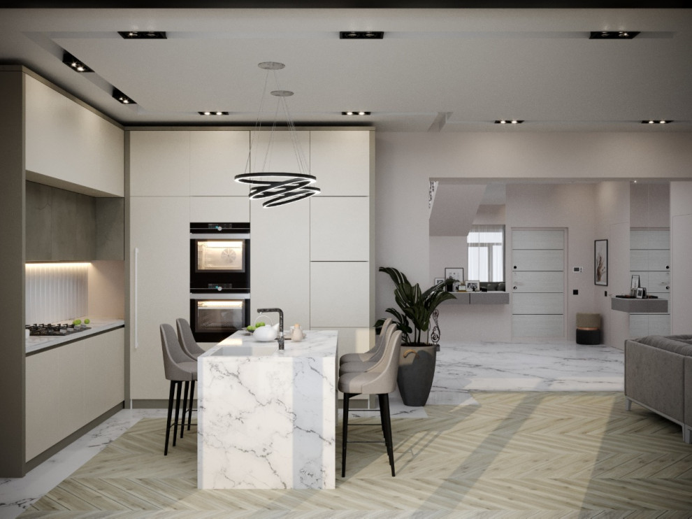 Кухня-гостиная частного дома г. Таганрог