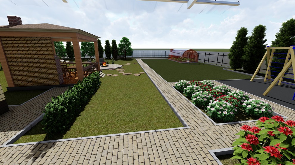 Ландшафтный дизайн-проект участка 15 соток