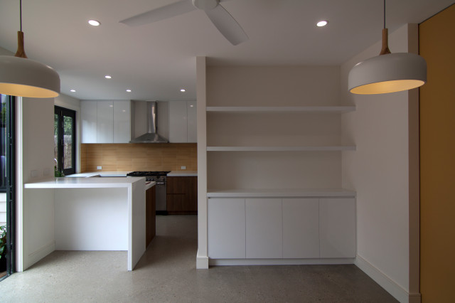 Sliding Door Addition contemporary-kitchen