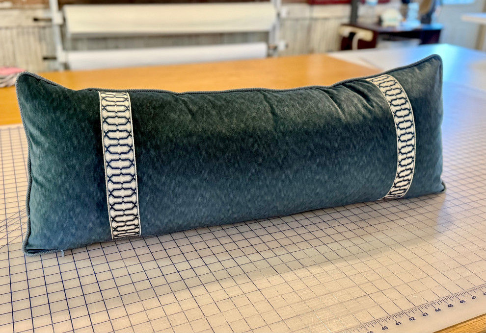 Custom Pillow with Tape-Trim