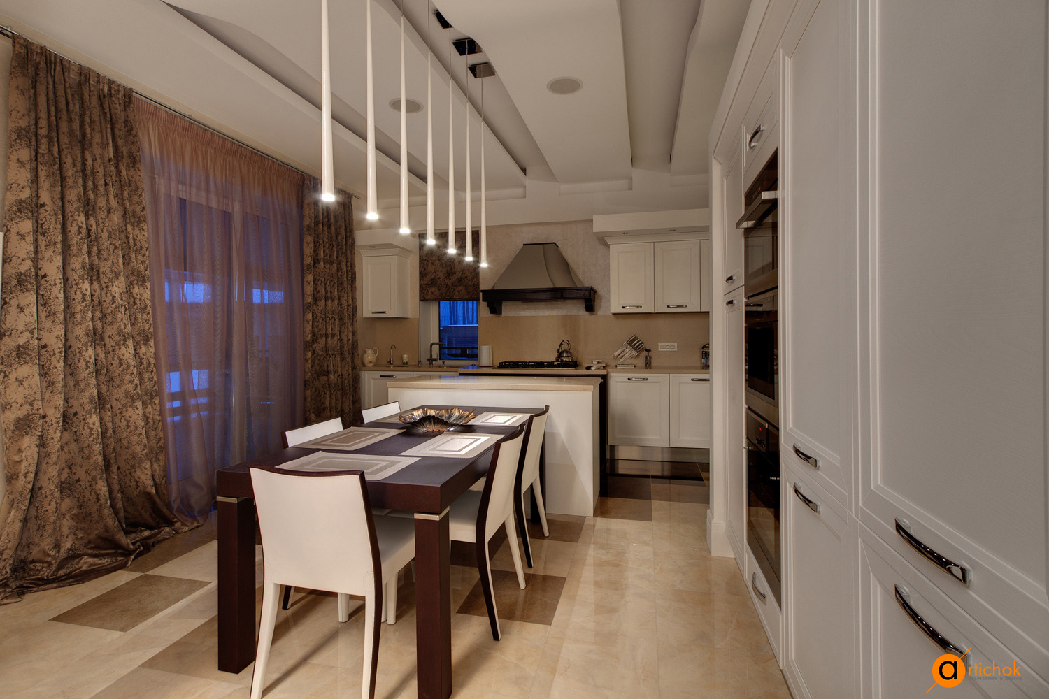 Дизайн кухни в светлых тонах