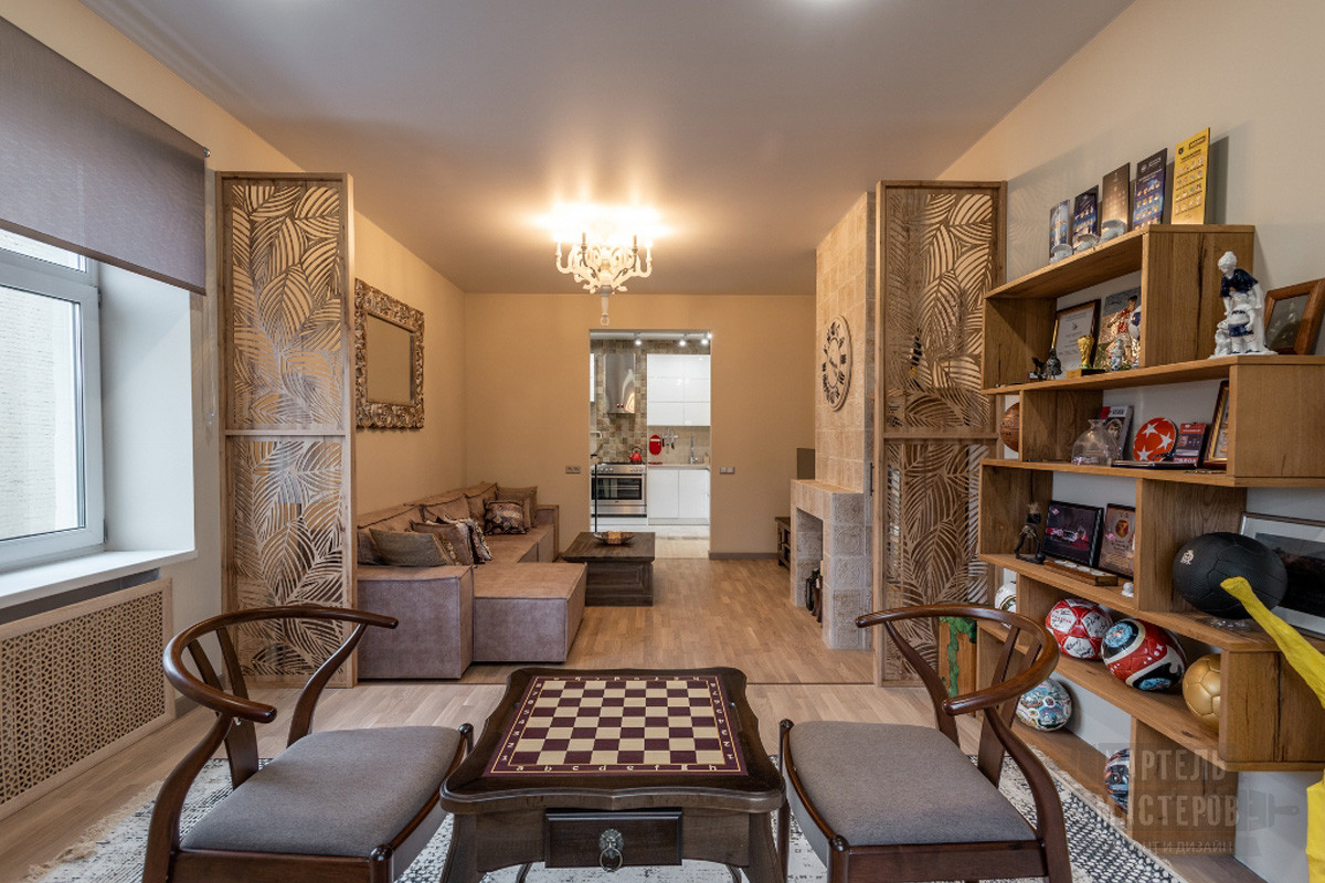 Капитальный ремонт двухкомнатной квартиры в стиле фьюжн