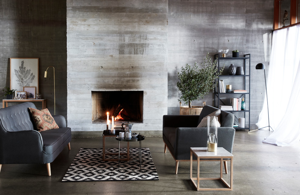 Скандинавский интерьер гостиной