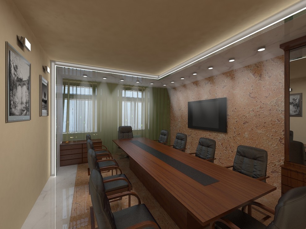 Интерьер переговорной в частном доме