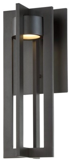 Wac Lighting Ws W48616 Chamber 1 Light 16 Width Led Outdoor Wall Wac Lighting Ws W48616 Chamber 16 Led Outdoor Wall Sconce